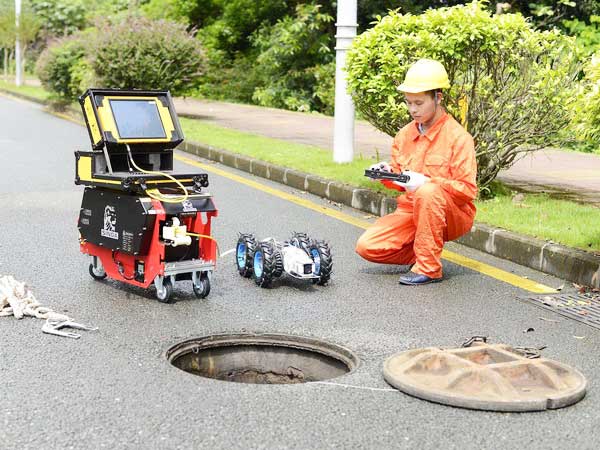 新政镇管道机器人检测